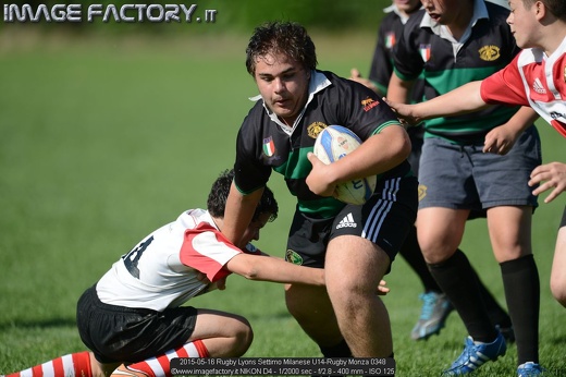 2015-05-16 Rugby Lyons Settimo Milanese U14-Rugby Monza 0348